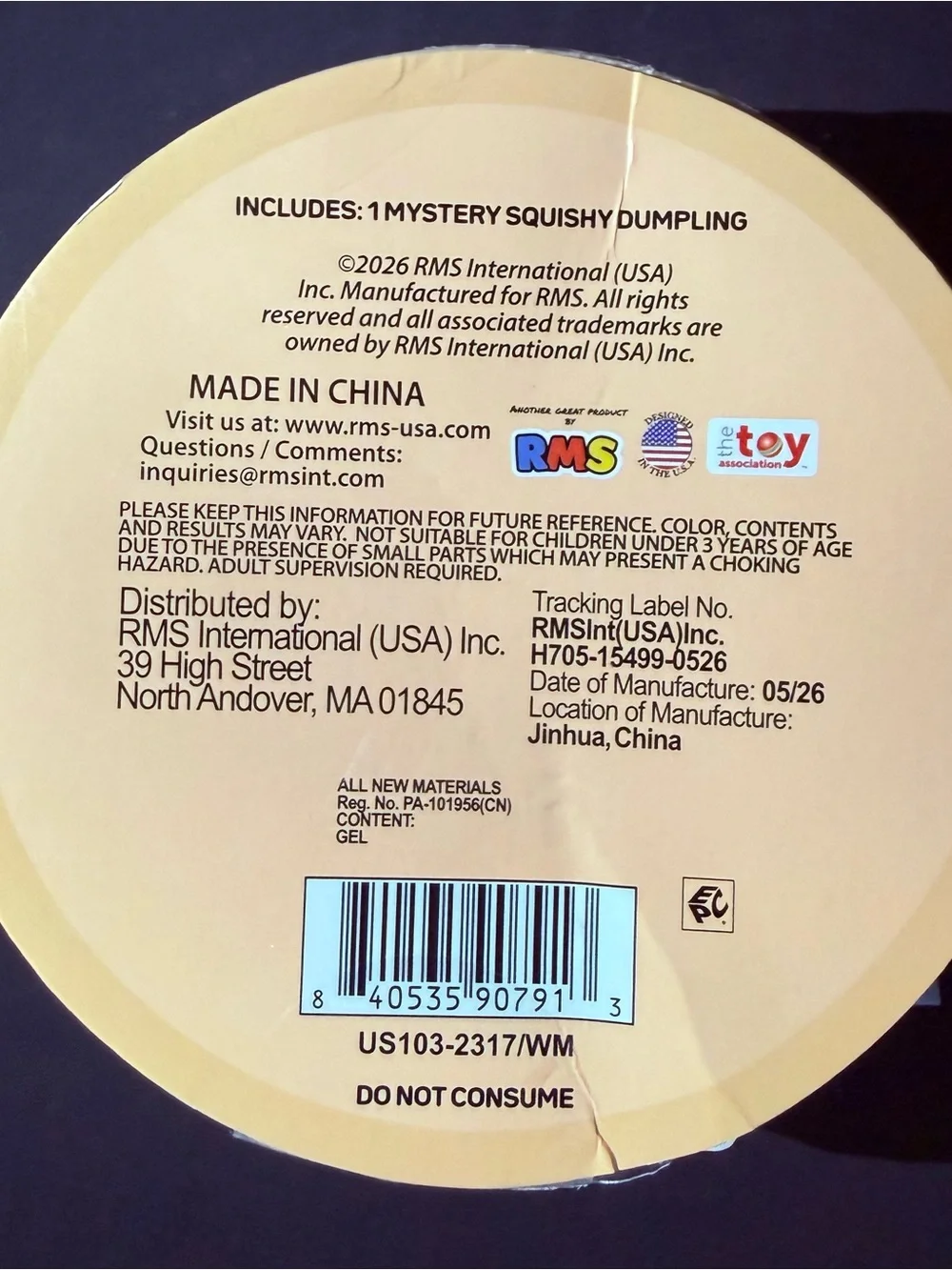 RMS Mystery Squishy Dumpling- Tie Dye Edition